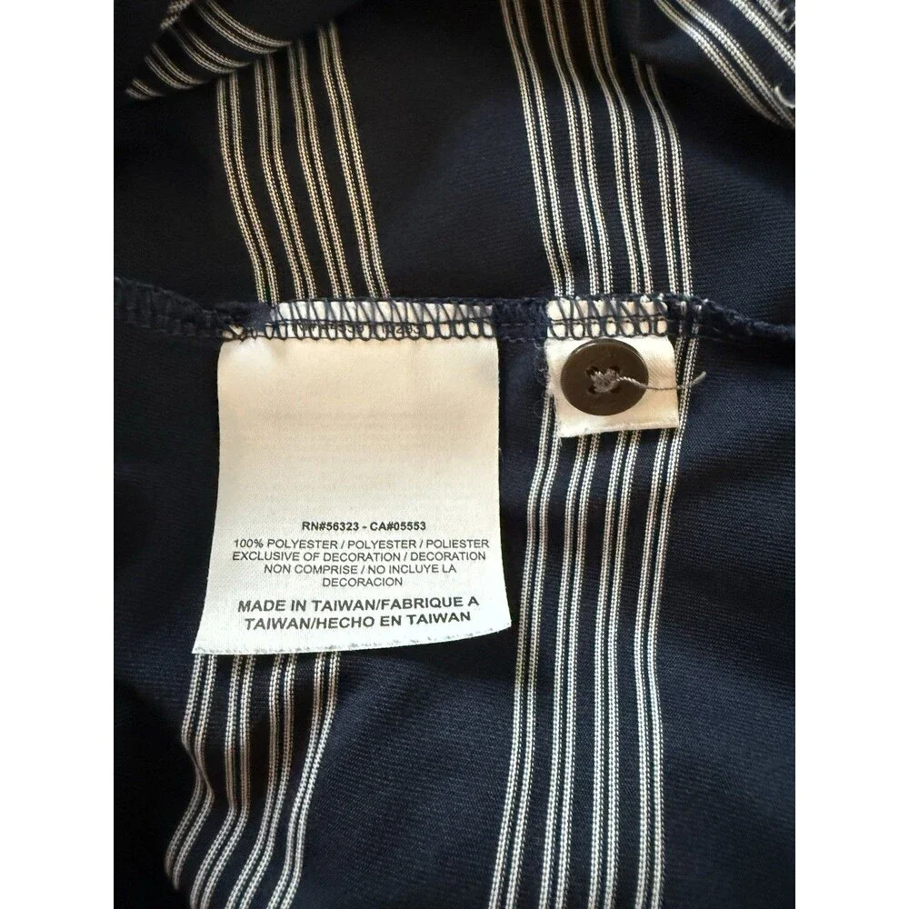 Women’s Nike Golf Tour Performance Georgetown Hoyas Polo Navy Stripe Large